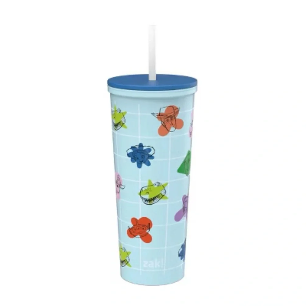Toy Story 24 oz Tumbler with Blue Lid and Straw, New - Picture 9 of 11